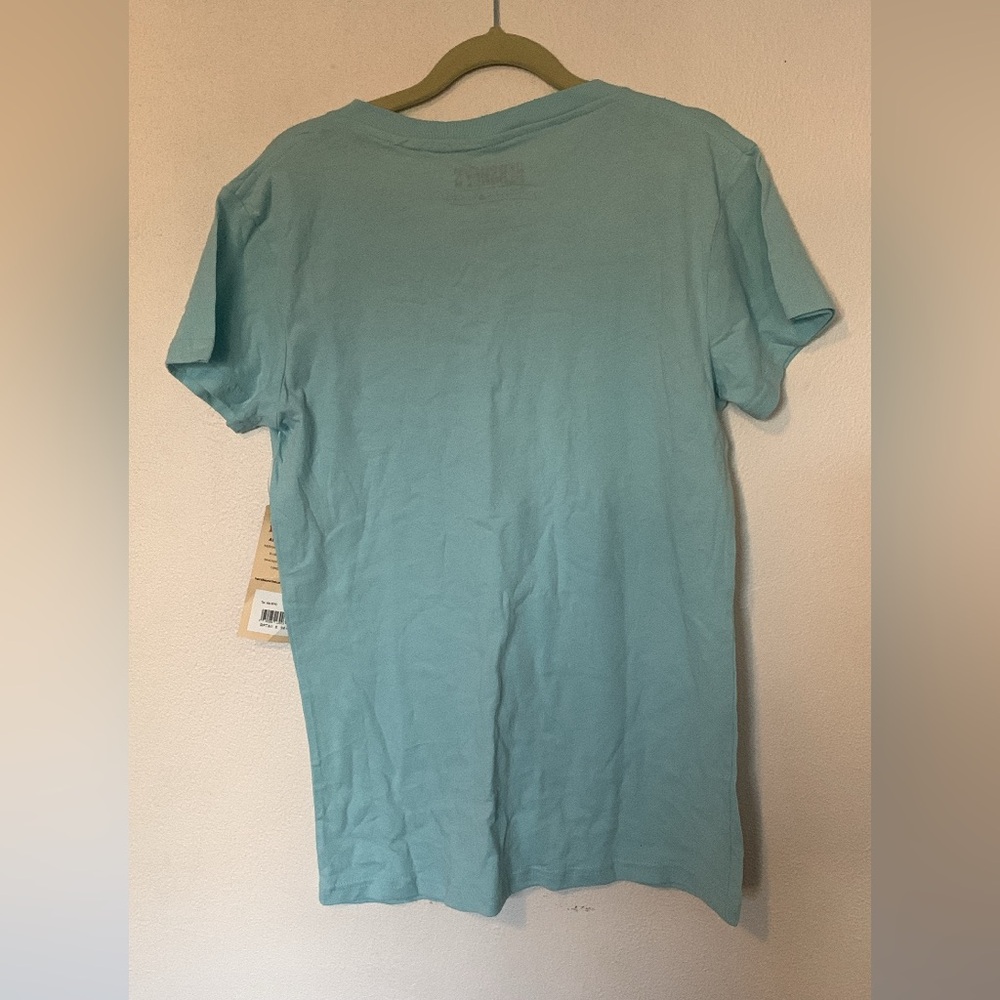 Hersheys Shirt Women Large Blue V Neck New York Chocolate Kiss Graphic Tee